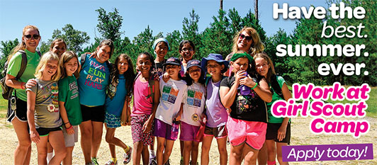 Registered Girl Scouts have access to three fantastic sleep-away summer camps in the Washington DC region: Camp May Flather, Camp Potomac Woods and Camp Winona.