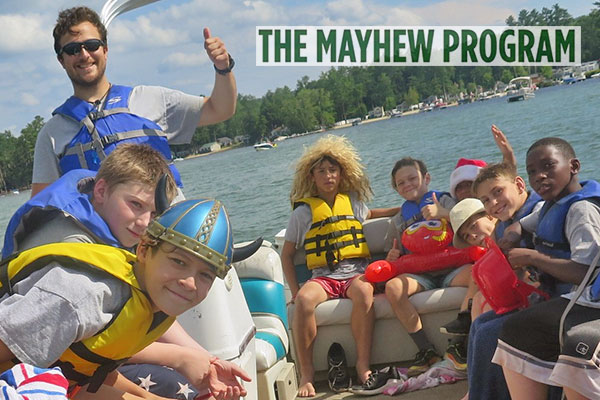 This is Mayhew Island — a 30-acre island accessible only by boat — or a good long swim!