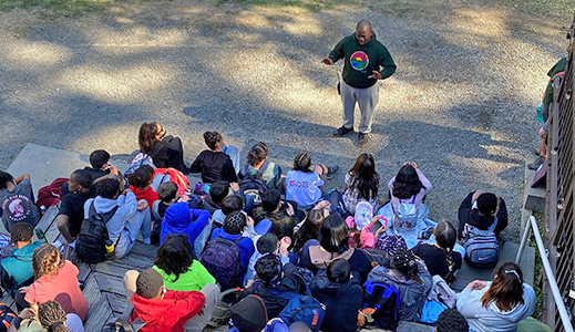 Program Naturalists create their own lesson plans—deciding when and where to deliver science, team building, spiritual and social/emotional curriculum provided by the program.