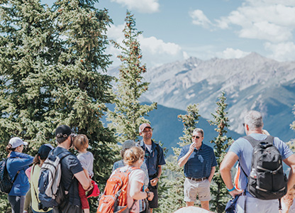 Through training, individual research, and guiding, Naturalists develop a deep knowledge of local ecology, environmental issues, human history, and the physical landscape.