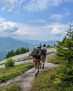 The trail system the crew maintains is located in the High Peaks of the Adirondacks largely operating within the Giant Mountain, Dix Mountain, and High Peaks wilderness areas and the Adirondack Mountain Reserve.