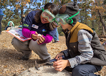 The STEM-based (Science, Technology, Engineering and Mathematics) outdoor classroom curriculum emphasizes imaginative and creative lessons while focusing on hands-on, experiential learning. The STEM-based (Science, Technology, Engineering and Mathematics) outdoor classroom curriculum emphasizes imaginative and creative lessons while focusing on hands-on, experiential learning.