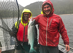 Staff and students fish and gather food for their own sustenance and by sharing their bounty with seniors and other families in need.