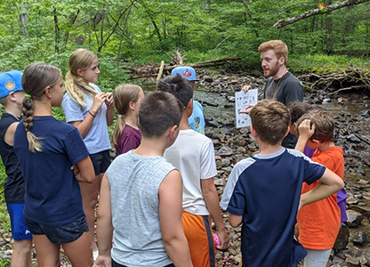 Shaver's Creek Environmental Education Interns become an integral part of the staff and participate in all aspects of the center's operation. Shaver's Creek Environmental Education Interns become an integral part of the staff and participate in all aspects of the center's operation.